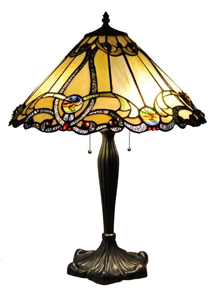 asian inspired table lamps with bamboo accents for a zen atmosphereasian inspired table lamps with bamboo accents for a zen atmosphereChloe Lighting CH1B518AV18-TL2 Majestic Grandeur Tiffany-style 2 Light Victorian Table Lamp 18" Shade