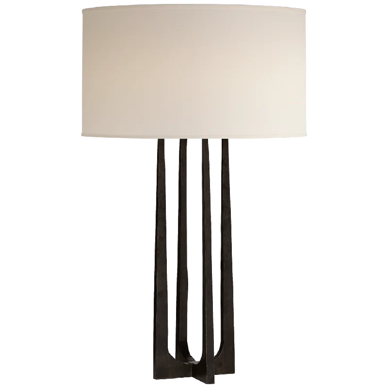 glass table lamps with a frosted surface for soft light diffusionglass table lamps with a frosted surface for soft light diffusionScala Hand-Forged Table Lamp