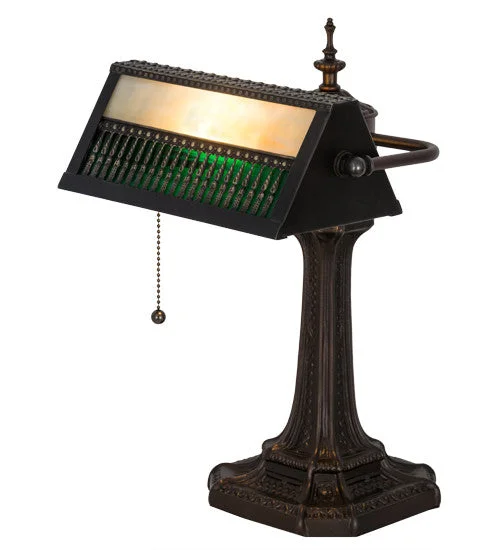 art deco table lamps with geometric shapes for a retro touchart deco table lamps with geometric shapes for a retro touch13"H Bankers Gothic Mission Desk Lamp
