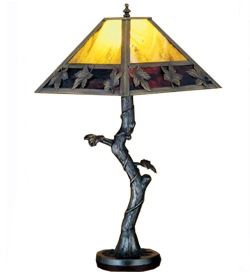 fabric table lamps with a linen shade for a relaxed and breathable lookfabric table lamps with a linen shade for a relaxed and breathable look23"H Mission Maple Leaf Apple Tree Table Lamp
