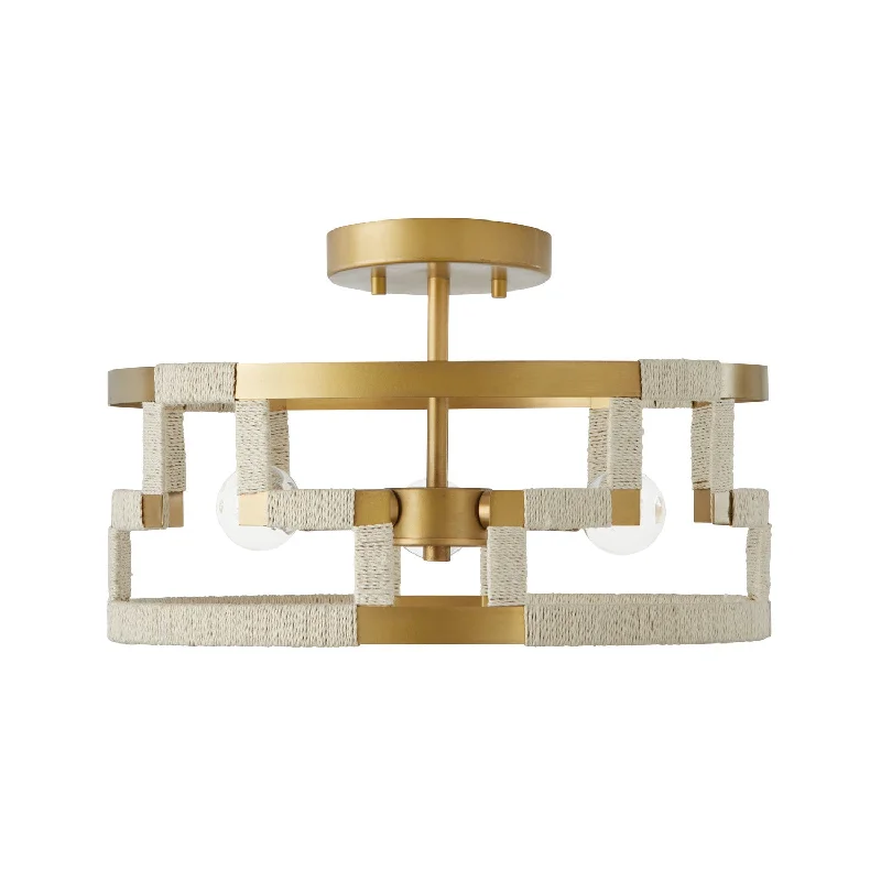 Wireless track lighting for easy installationHala Semi-Flush