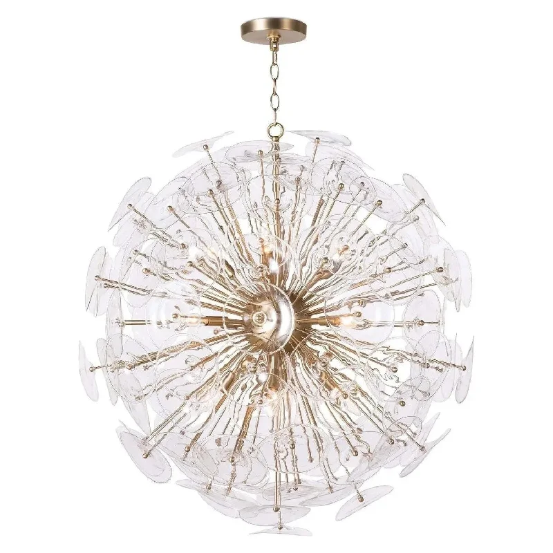 Track lighting with a chunky, bold designPoppy Glass Chandelier
