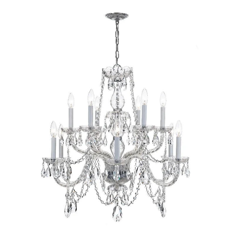 Mini Chandeliers for Adding Charm to Small SpacesMini Chandeliers for Adding Charm to Small SpacesTraditional Crystal 12 Light Spectra Crystal Polished Chrome Chandelier