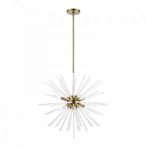 Chandeliers with Colored Glass for a Splash of ColorChandeliers with Colored Glass for a Splash of Color8 Light Antique Brass Pendant Chandelier