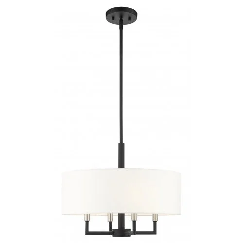 Chandeliers with Clear Crystal for a Sparkling EffectChandeliers with Clear Crystal for a Sparkling Effect4 Light Black Pendant Chandelier