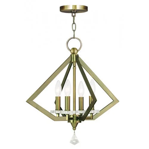 Incandescent Chandeliers for a Warm and Traditional GlowIncandescent Chandeliers for a Warm and Traditional Glow4 Light Antique Brass Chandelier
