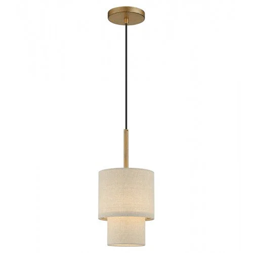 Chandeliers with Adjustable Height for Custom InstallationChandeliers with Adjustable Height for Custom Installation1 Light Antique Gold Leaf Mini Pendant