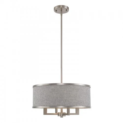 Chandeliers with Dimmable Lights for Ambiance ControlChandeliers with Dimmable Lights for Ambiance Control4 Light Brushed Nickel Pendant Chandelier