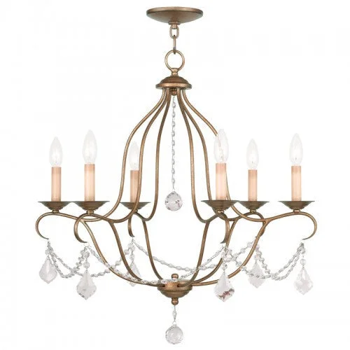 Chandeliers with Metal Frames in Black FinishChandeliers with Metal Frames in Black Finish6 Light Antique Gold Leaf Chandelier