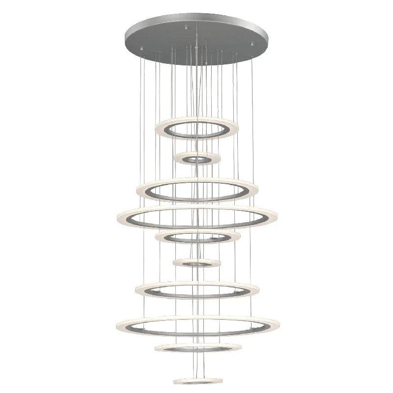 Minimalist Chandeliers for Sleek and Simple InteriorsMinimalist Chandeliers for Sleek and Simple InteriorsET2 by Maxim Saturn II LED E22665-11MS Chandelier Light - Matte Silver