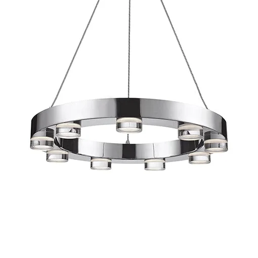 Chandeliers with Adjustable Arms for Directional LightingChandeliers with Adjustable Arms for Directional LightingKuzco Belle 401441CH-LED Chandelier Light - Chrome