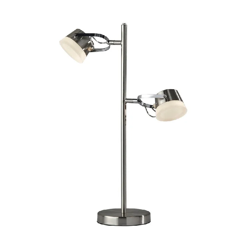 art deco table lamps with geometric shapes for a retro touchart deco table lamps with geometric shapes for a retro touchAdesso Brushed Steel Nitro LED Table Lamp