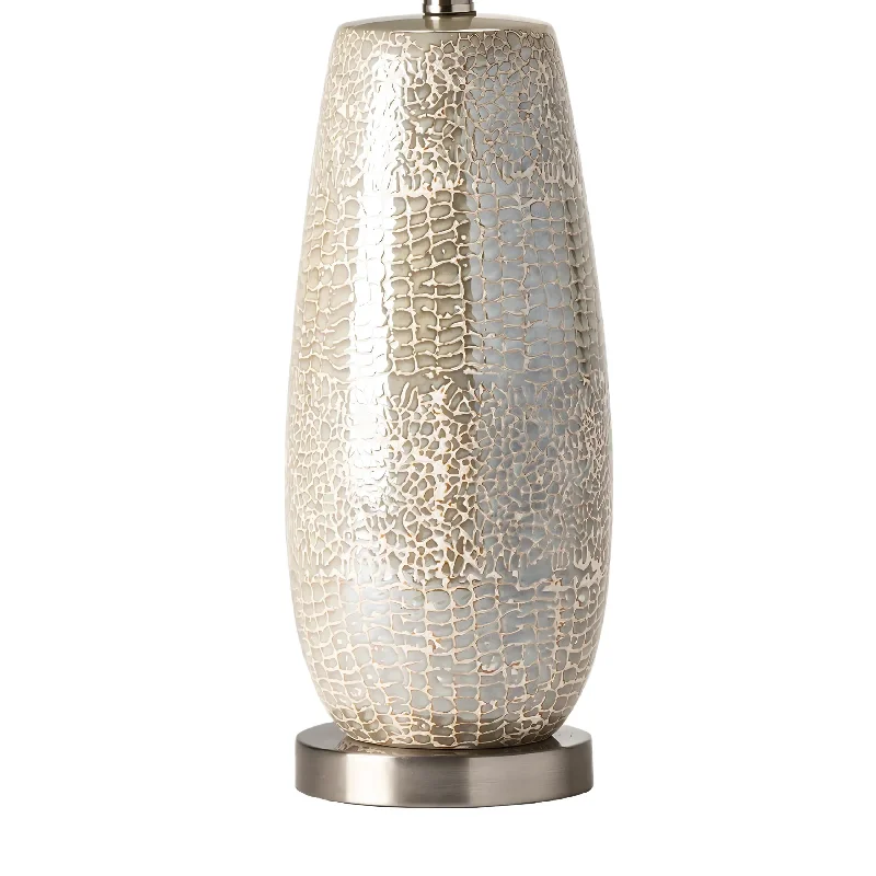 marble table lamps with a luxurious veined pattern for high end decormarble table lamps with a luxurious veined pattern for high end decorCream Ceramic Table Lamp with Glazed Silver Finish - 29.25"-Set of 2 - 16x16x29.25"