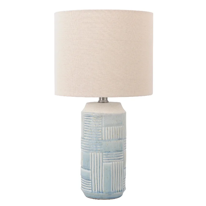 rustic farmhouse table lamps for cozy kitchensrustic farmhouse table lamps for cozy kitchensFenley Sand Glaze Patterned Ceramic Table Lamp