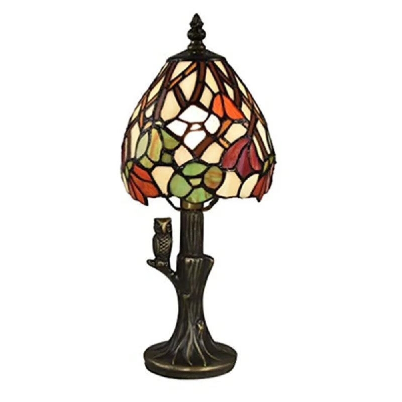 coastal style table lamps with nautical elements for beach housescoastal style table lamps with nautical elements for beach housesOwl Garden Tiffany Accent Lamp