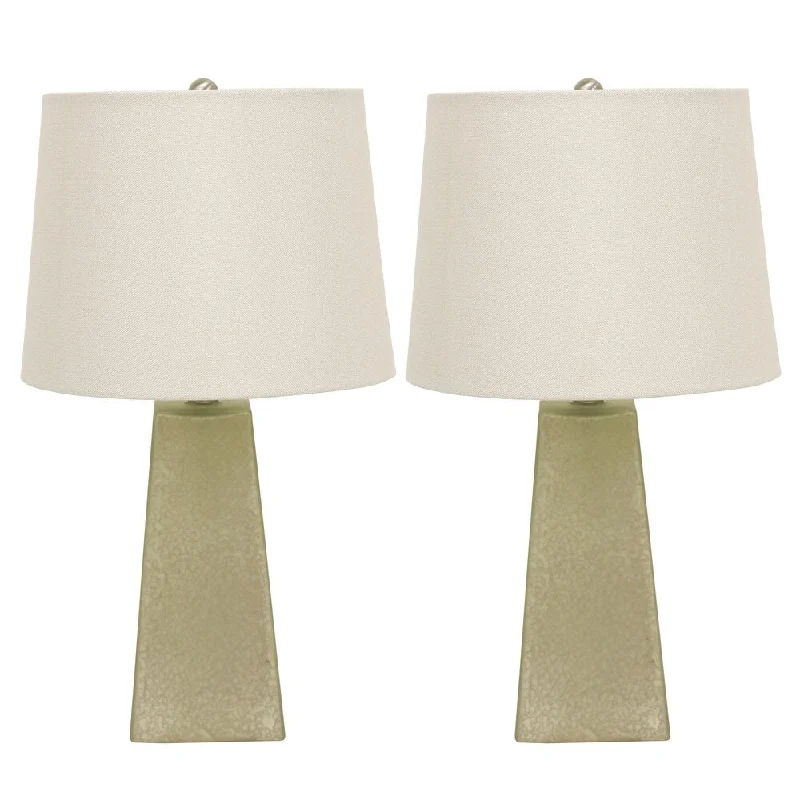 glass table lamps with a frosted surface for soft light diffusionglass table lamps with a frosted surface for soft light diffusionSet of 2 Morning Dew Mercury Glass Accent Table Lamps