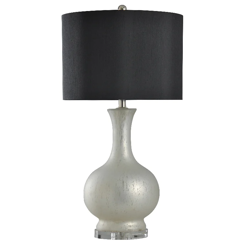 victorian style table lamps with ornate details for traditional homesvictorian style table lamps with ornate details for traditional homesStyleCraft Niki White Mercury Glass Table Lamp - Black Silk Shade