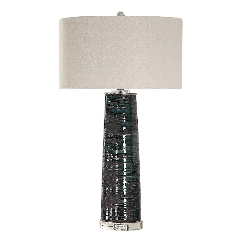 modern minimalist table lamps for contemporary living roomsmodern minimalist table lamps for contemporary living roomsUttermost Chamila Distressed Aged Teal 1-light Table Lamp
